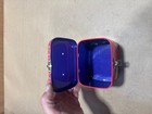 Hello Kitty Tin Carry Case Red Plaid Mini Lunch Box Latch Handle Sanrio