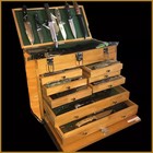 8 Drawer Machinist Wooden Tool Chest Wood Cabinet Box Workshop Storage Organizer