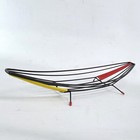 2 X Mid-century Fruit Baskets Vintage Metal Bowl Designer Fruit Bowls 50s