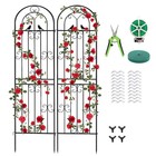 2pcs Metal Garden Trellis 86 61  Tall For Rose Vines outdoor Climbing Plants