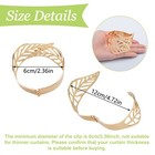 Curtain Tie Backs  2pcs Metal Creative Curtain Rope Buckles Decorative Hollow Le