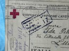 Ww1 Hand Written Prisoner Of War Correspondence Via Red Cross  Italian Soldier