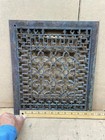 Antique Ornate Cast Iron Floor Grate Cold Air Return Vent Salvage 14  X 12 