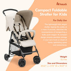 Hauck Sport Lightweight Compact   Foldable Stroller  Push Chair  Beige open Box 