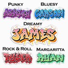 Graffiti Custom Name Decal Waterproof Vinyl Label Personalized Gift Sticker