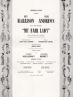 Julie Andrews  my Fair Lady  Rex Harrison   Lerner   Loewe 1956 Souvenir Program