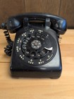 Vintage 1950s Western Electric Model 500 Black Rotary Dial Bell System Phone Mcm