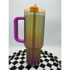 New Summer Starbucks X Stanley Summer 2024 Collab 40 Oz Tumbler Gold Pink