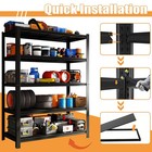 84 h Heavy Duty Garage Shelving Rack 3000lbs 5-tier Garage Steel Storage Shelves