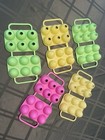 Vintage Jell-o Jigglers Easter Egg Molds Lot 5 Pink Green Yellow   Recipe Books
