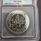2011 Belgium Silver 10 Euro S10e South Pole Discovery Icg Proof Details