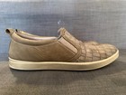 Ecco Aimee Womens Slip On Flats Shoes 40 Eu Us 9-9 5 Moon Rock Croc Leather