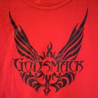 Godsmack Red Graphic T-shirt Black Wing Logo Size S Y2k Tour Merchandise Rare   