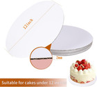40 Pcs Cake Boards white Cake Boards 12inch Round food Grade Cardboard Cake Roun