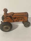 Vintage Arcade Cast Iron Allis Chalmers Toy Tractor Original Paint   Tires