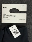Nike Dri-fit Lightweight Running Gloves Women s Size Medium Black Silver New