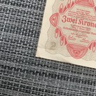 Tiny Austria 2 Kronen 1922 World Paper Money 100  Yrs Old Banknote Austrian