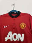 Mens Nike Manchester United Mufc 2010 2011 Red Long Sleeve Jersey - Size Medium