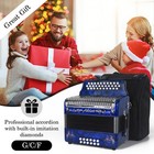 Aklot 31 Key 12 Bass Accordion gcf celluloid Body  Metal Cover Accordions Louder