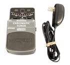 Behringer Chromatic Tuner Tu100 Ultimate Guitar bass Tuner Pedal W power Adapter