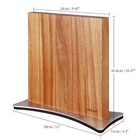 Magnetic Knife Block Double-sided Powerful Magnet Wooden Knife Holder Forkitchen