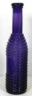 C1900 Purple Food  Bottle - Ribbed Peppersauce Bottle  Round