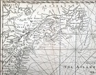 1755 Original Map Of The Atlantic Ocean Routes During The French And Indian Wars