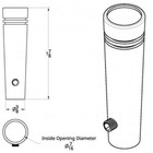 Up 40010  -  Chrome Toggle Extension With Red Jewel Fits Peterbilt 300 Series
