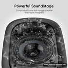  Powered Bluetooth Bookshelf Speakers For Record Player  40w Stereo Sound 