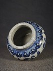 Antique Chines  Ming Xuande Mark Blue And White Crackle-glaze Jar
