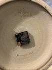 Vintage Wishon Harrell Stoneware Pottery Clock Muncie  Indiana Signed 1990