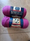 Bernat Super Value Yarn  Grape  New  Estate Lot  Set Of 2