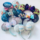 2025 Disney Parks Bow Minnie Mickey Mouse Sequin Ears Headband Disneyland Us