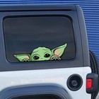 4-pack Peeking Baby Yoda Waterproof  Sticker 6  Wide Cute