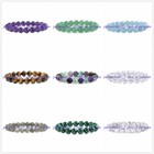 Wholesale Natural 6 8 10 12mm Multicolor Gemstone Round Beads Bracelet 7 5  