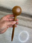 Vintage Hardwood wood wooden copper Ornate fine Judge lawyer president Gavel