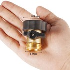 Garden Hose Shut Off Valve  Easy Grip Rubber Handle  3 4  3 4 Inch  1 Pack 