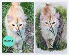 100  Hand Painted Custom Pet Portraits Painting Watercolor