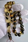 Pressed Natural Amber Misbaha Tasbih 33 Islamic Prayer Beads 44g Ukrainian