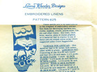Pansy In Basket Transfer Laura Wheeler Designs Vtg Embroidery 625 Pattern