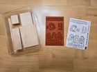 Stampin  Up Thanks Be For Thee Set Of 4 Retired  1998  Unmounted Rubber Stamps