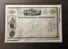 Vanderbilt  w h    W k   Signed Stock Certificate 1876 To Frank Work - Rare