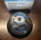 New Sparco Ring For Service Call Bell 3-3 8  Polished Steel Bell   Base