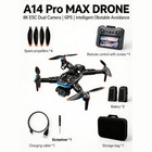 Gps Drone With Camera Fpv Rc Quadcopter Foldable Dual Battery Easy To Fly