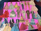 Vintage Paper Doll 1940 s Lot Of 28 Pieces Young Adults Formal Dresses