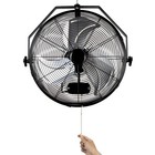 Uimoso 2pcs 18   Industrial Wall Mount Fan Metal 3 Speed Ventilation Shop Fan
