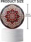 12 Pack Felt Cup Coasters For Drink  Absorbent Coasters For Coffee  Ethnic Pat