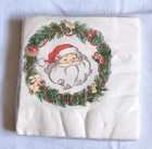 Nos Vintage Hallmark Christmas Luncheon Napkins Santa Forest Friends Birds Bunny