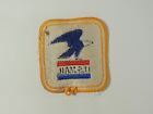 Vintage Usps Postal Service Us Mail Patch Eagle Yellow Border 3  X 3 1 4 