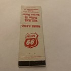 Vintage Matchbook Cover Matchcover Williams Phillips 66 Service Gas La